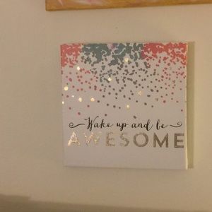 Wake Up and Be Awesome Wall Art Canvas